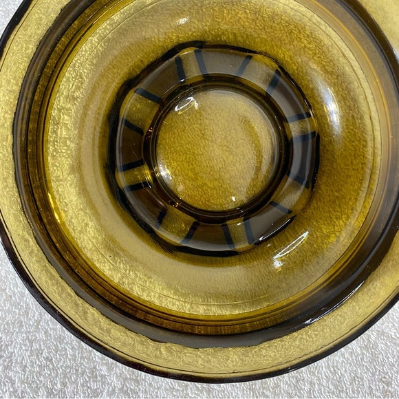 Vintage MCM Smoky Glass Ashtray Trinket Dish Glass Decor - Picture 13 of 14